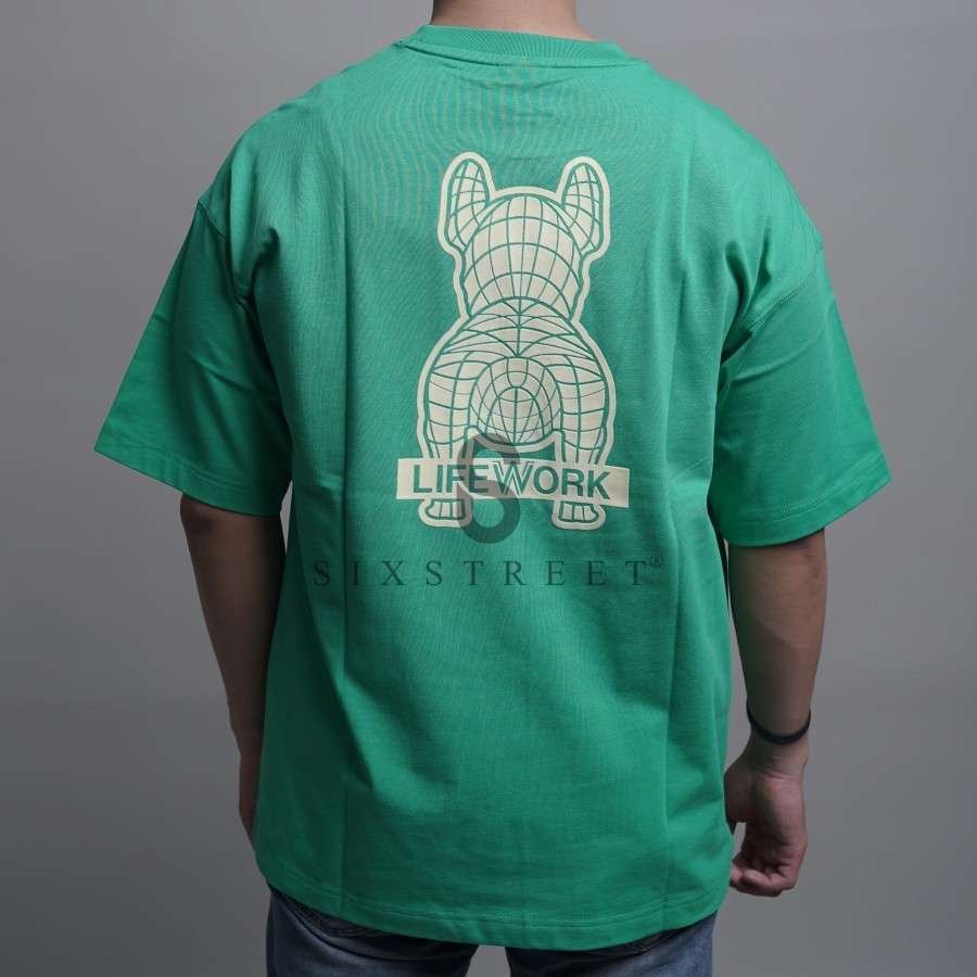 LIFEWORK Tee Suede Radog Chest Green