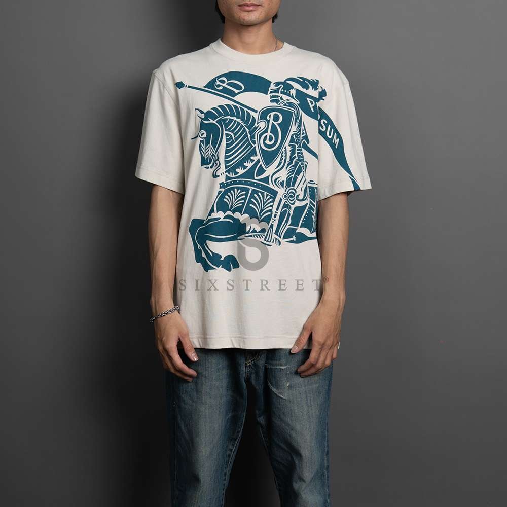 BURBERRY Tee EKD Cotton Cream
