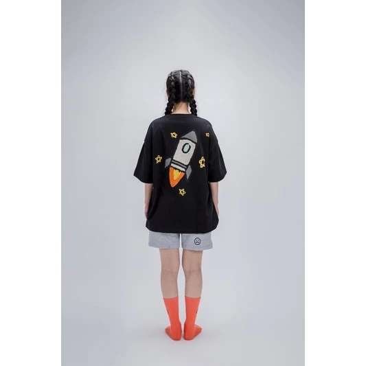 FAITH FADE Tee Rocket Black