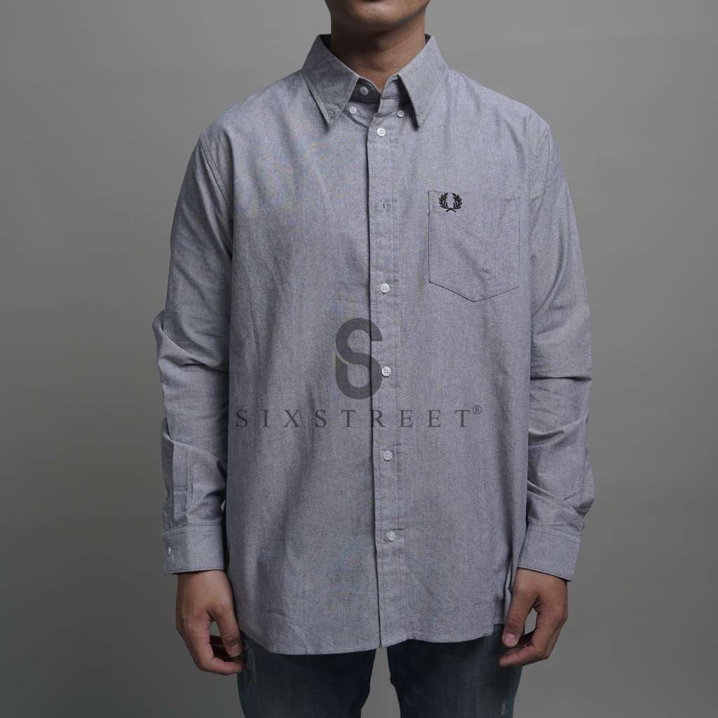 FRED PERRY Shirt Basic Dark Grey