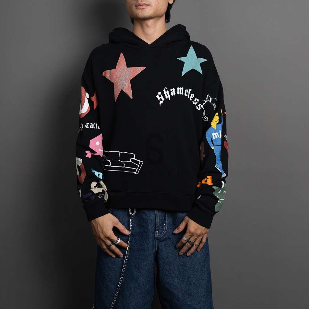 CACTUS PLANT FLEA MARKET x MARC JACOBS Hoodie Tattoo Pullover Black