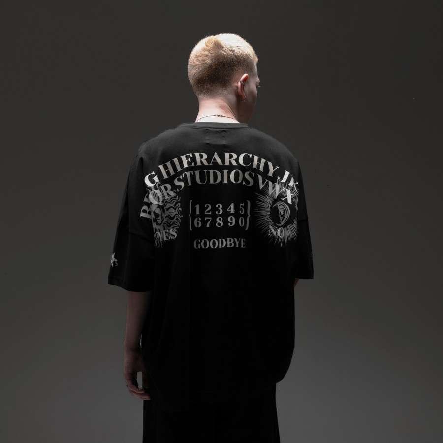 HIERARCHY STUDIOS Tee Spirit Vessel Wide Black