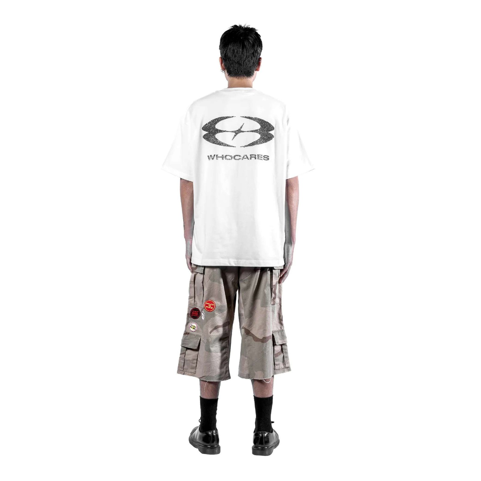 WHO CARES Tee Static Motion White