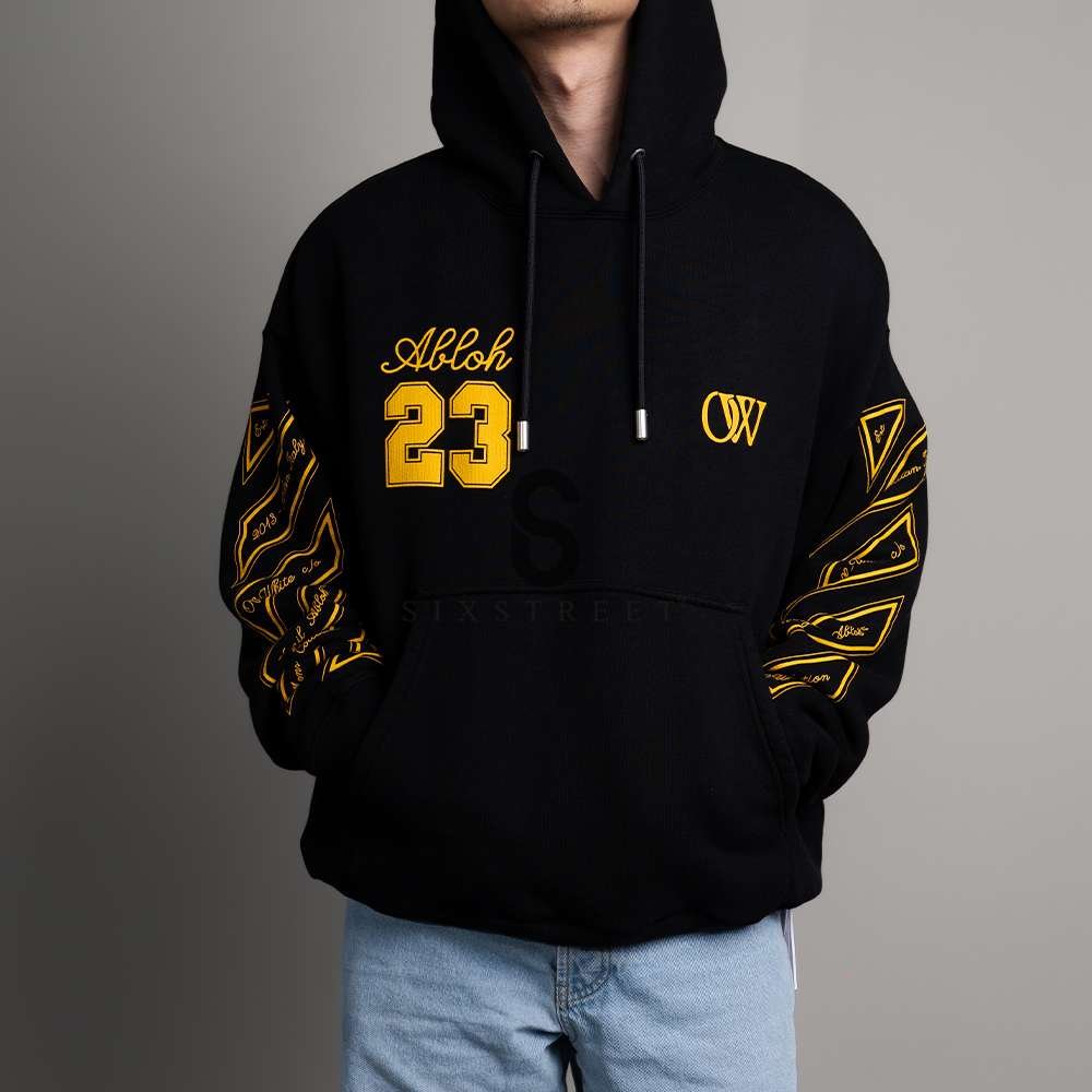 OFF WHITE Hoodie 23 Skate in Black