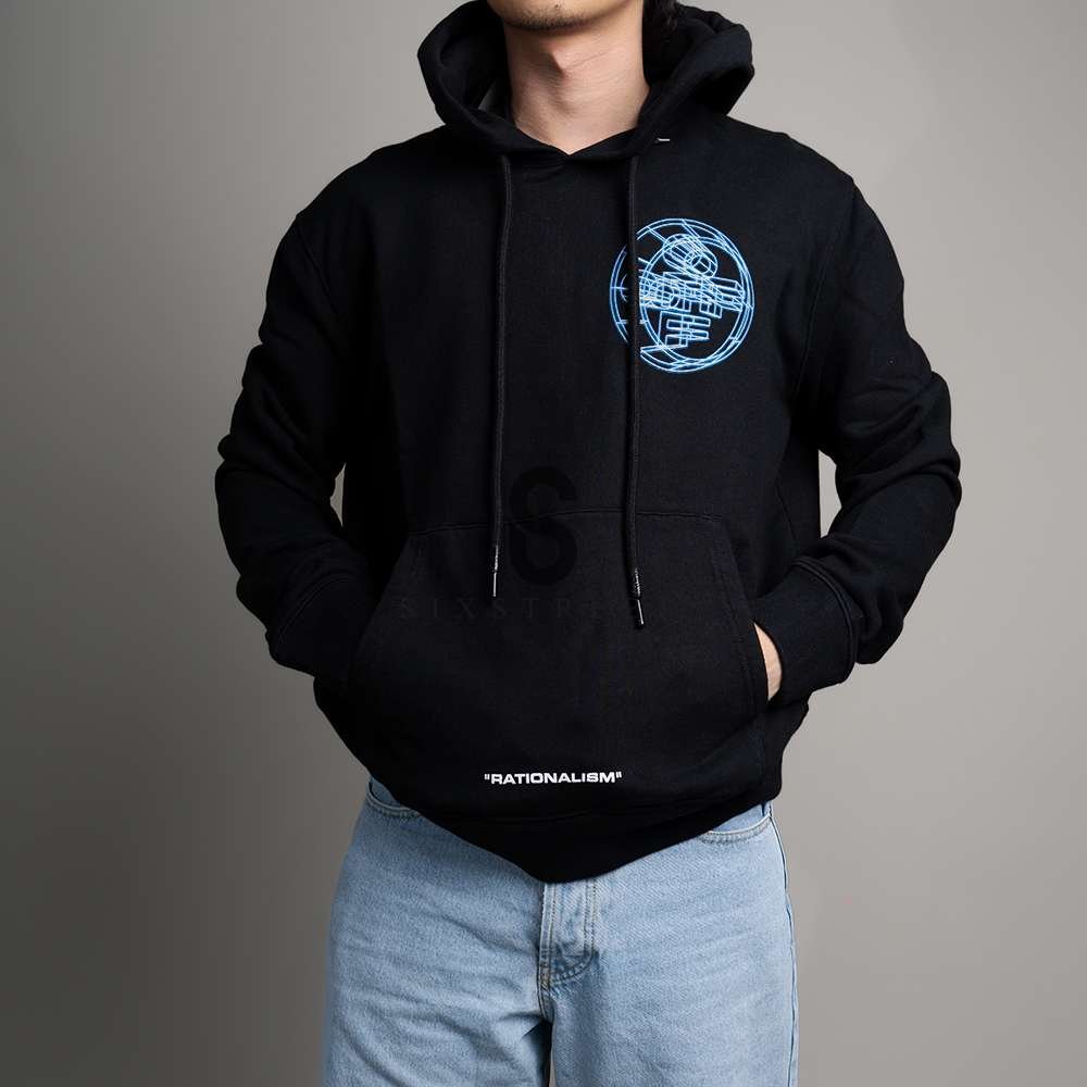 OFF WHITE Hoodie 3D Crossed Slim Fit SS20