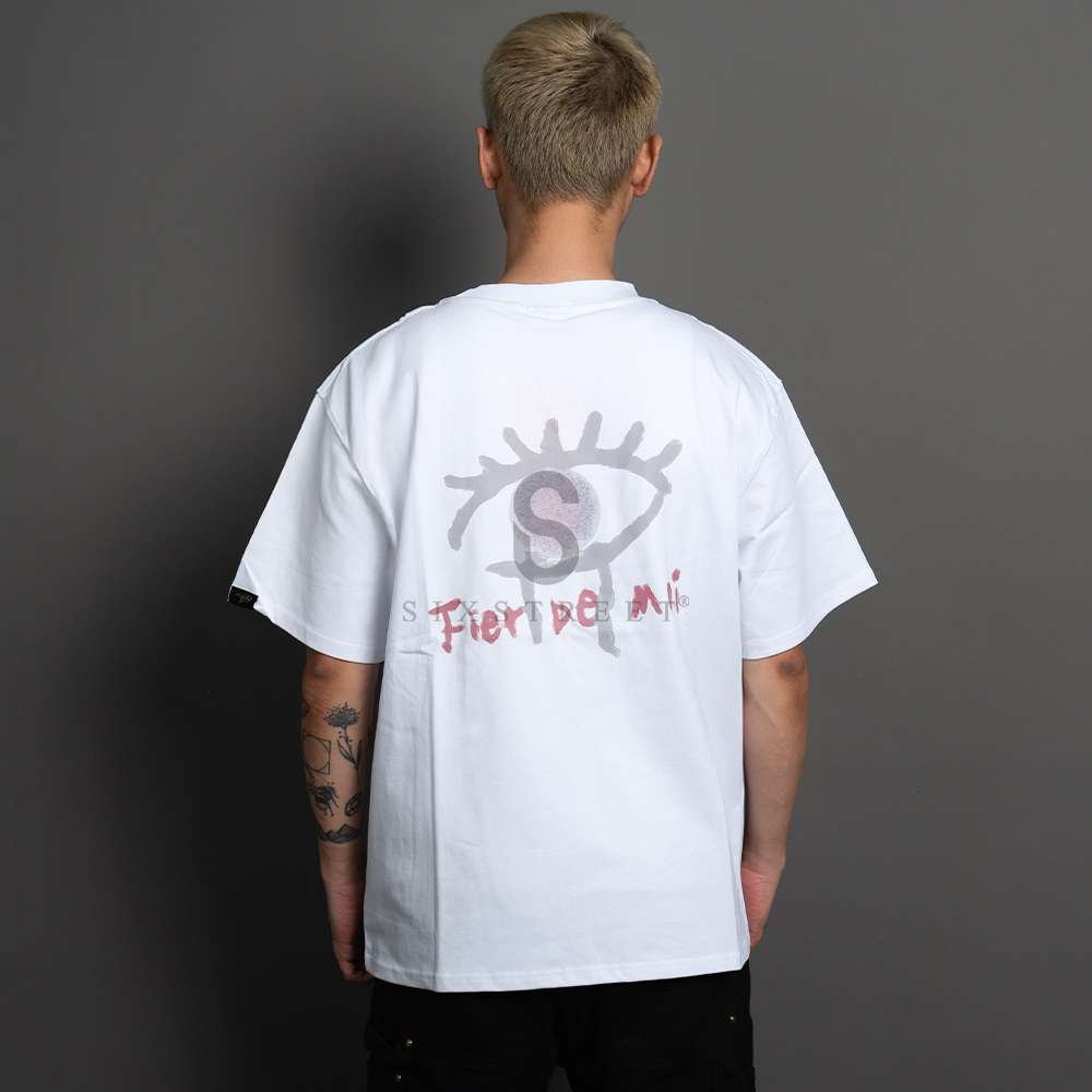 FIER DE MOI Tee Sketch Eye White