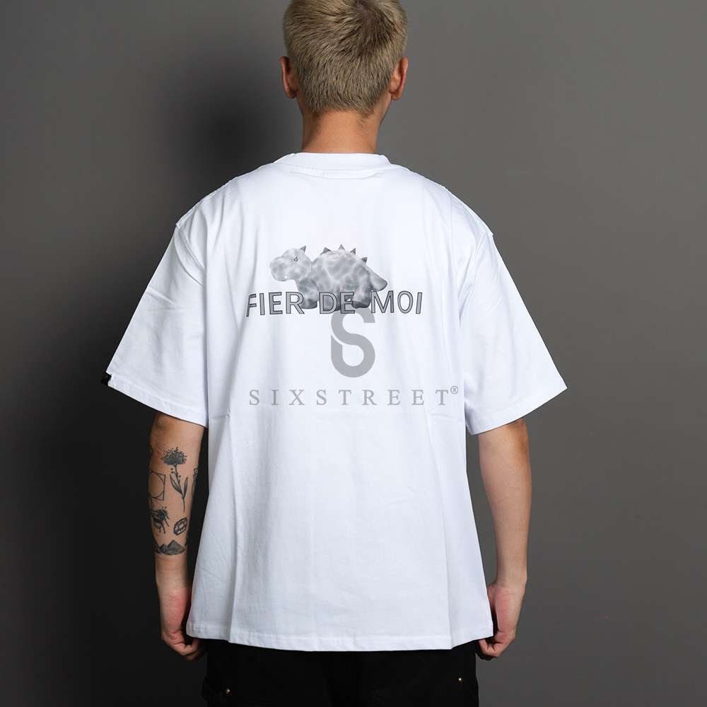 FIER DE MOI Tee Lava Dragon White
