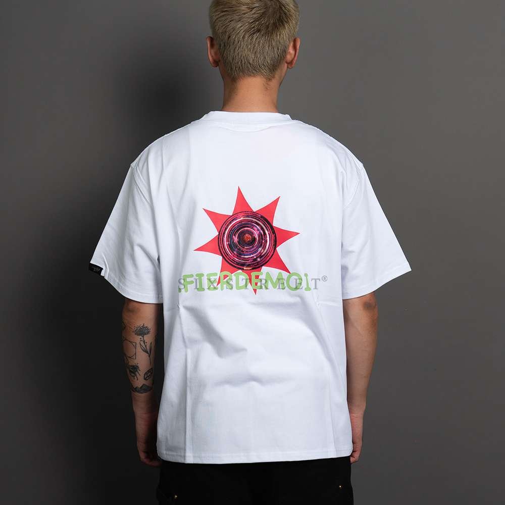 FIER DE MOI Tee Red Star White
