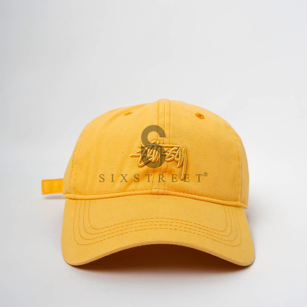 STUSSY Cap Embroidery Logo Orange