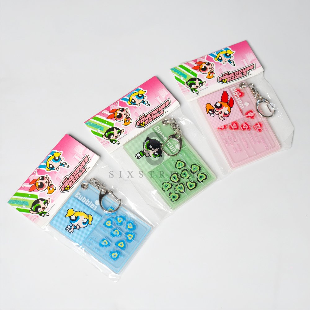 ADLV x The Powerpuff Girls Keyring Acrylic Shaker Blossom Pink