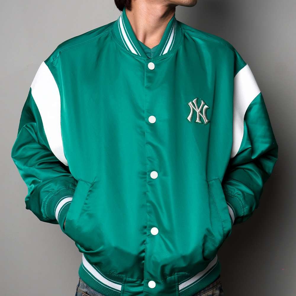 MLB Jacket Varsity Nylon Classic Monogram NY Green