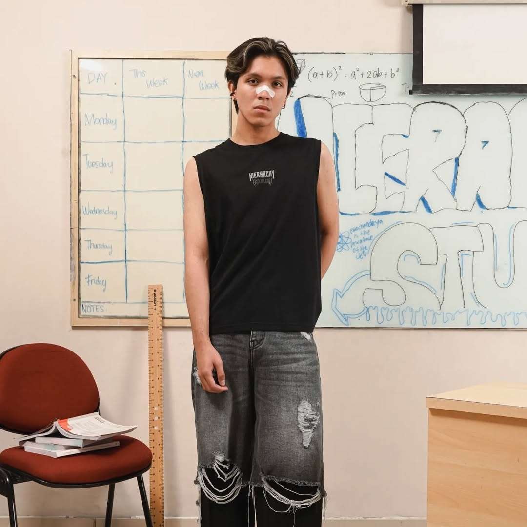 HIERARCHY STUDIOS Sleeveless Mirror Wide Black