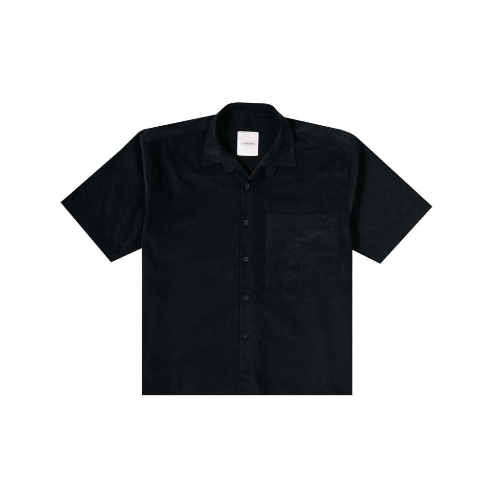 HANAKA Shirt Corduroy Boxy Black