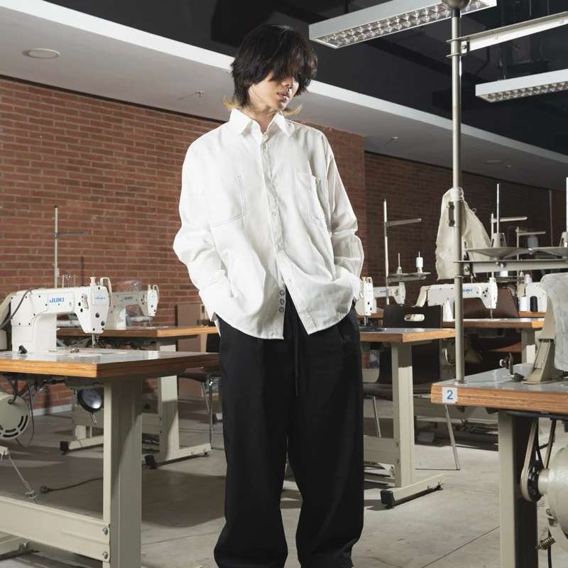 FAITH FADE Shirt Fake Pocket Denim White