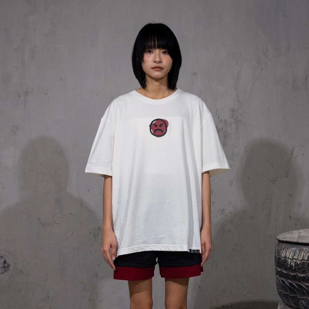 FAITH FADE Tee Small Angey Broken White