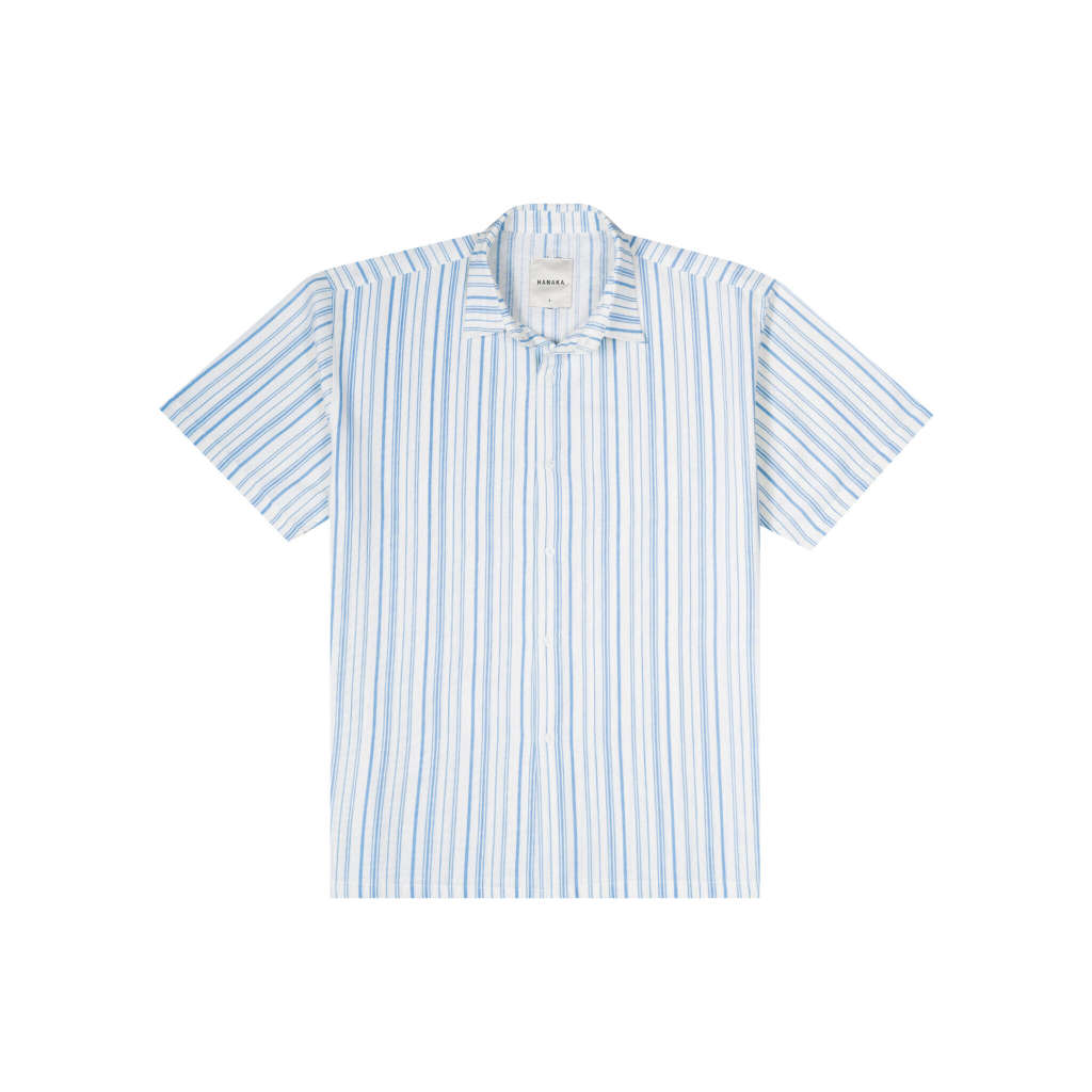 HANAKA Shirt Liste Soft Blue