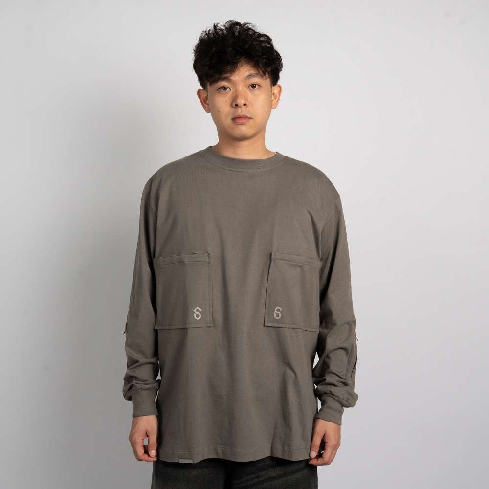 SIXSTREET L/S Zipper Morocco Grey