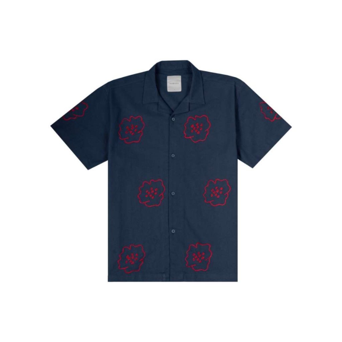 HANAKA Shirt Deu Coloeur Navy