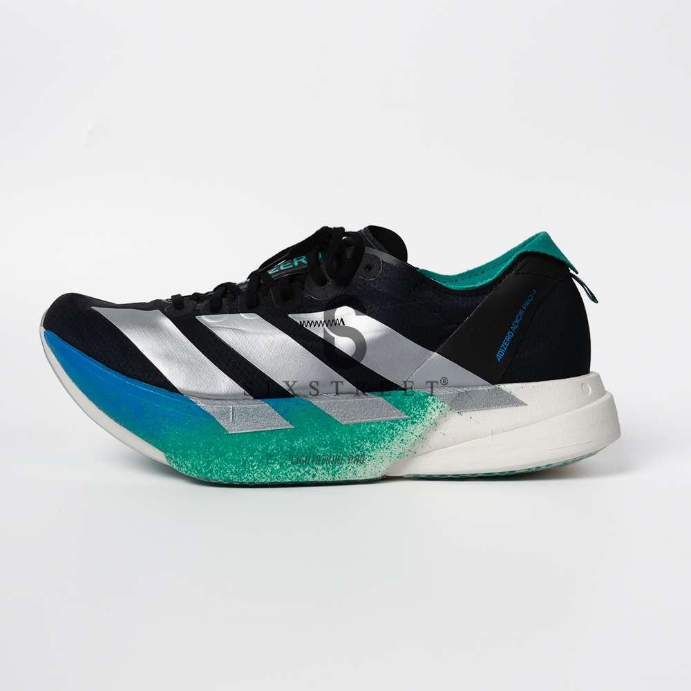 ADIDAS Adizero Adios Pro 4 Core Black Matte Silver Glory Green JR6365