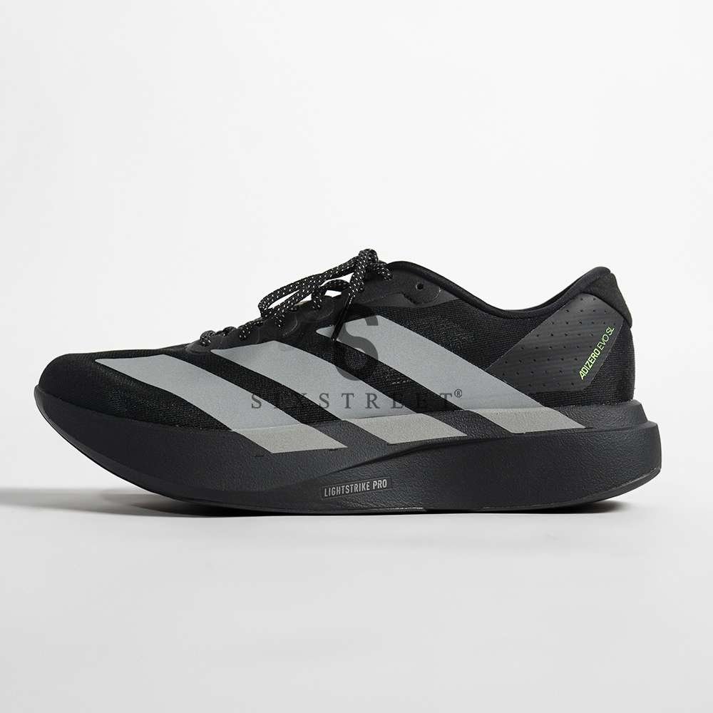 ADIDAS Adizero Evo SL Black Silver Metallic Signal Green KJ1365