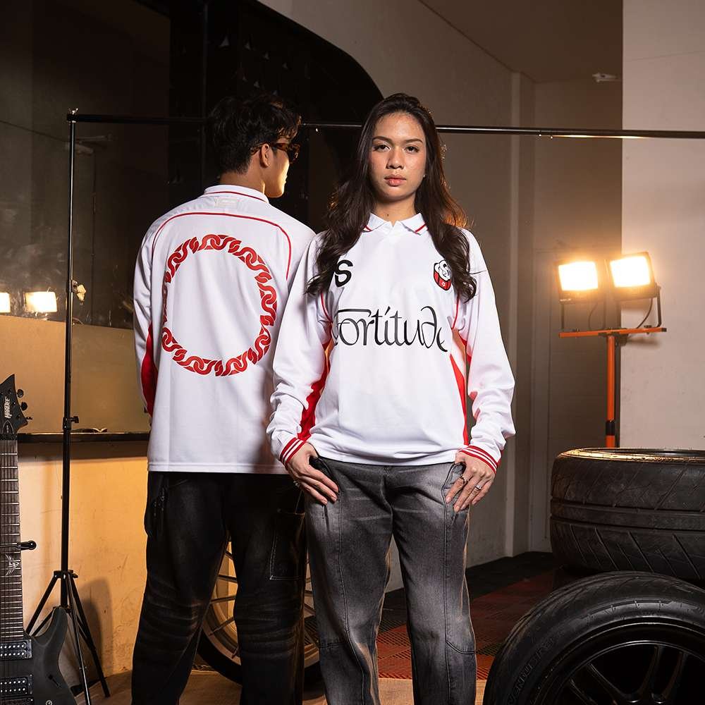 SIXSTREET Jersey L/S Fortitude White