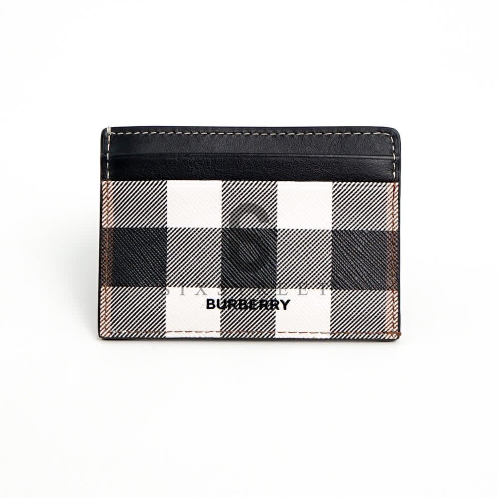 BURBERRY Cardholder Check Black & White