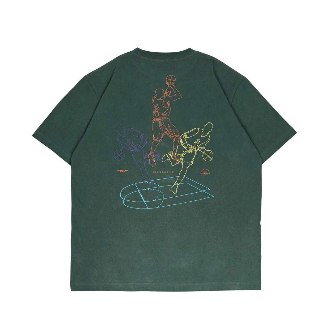 SIXSTREET Tee LSD Camp Olive