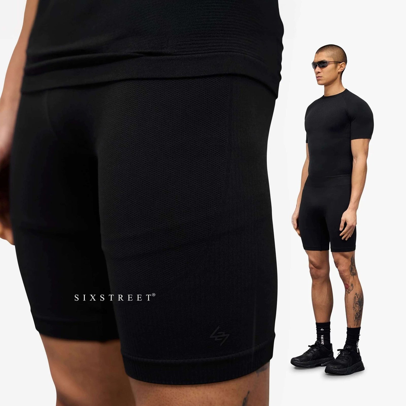 REPRESENT Short 247 Core Seamless Black