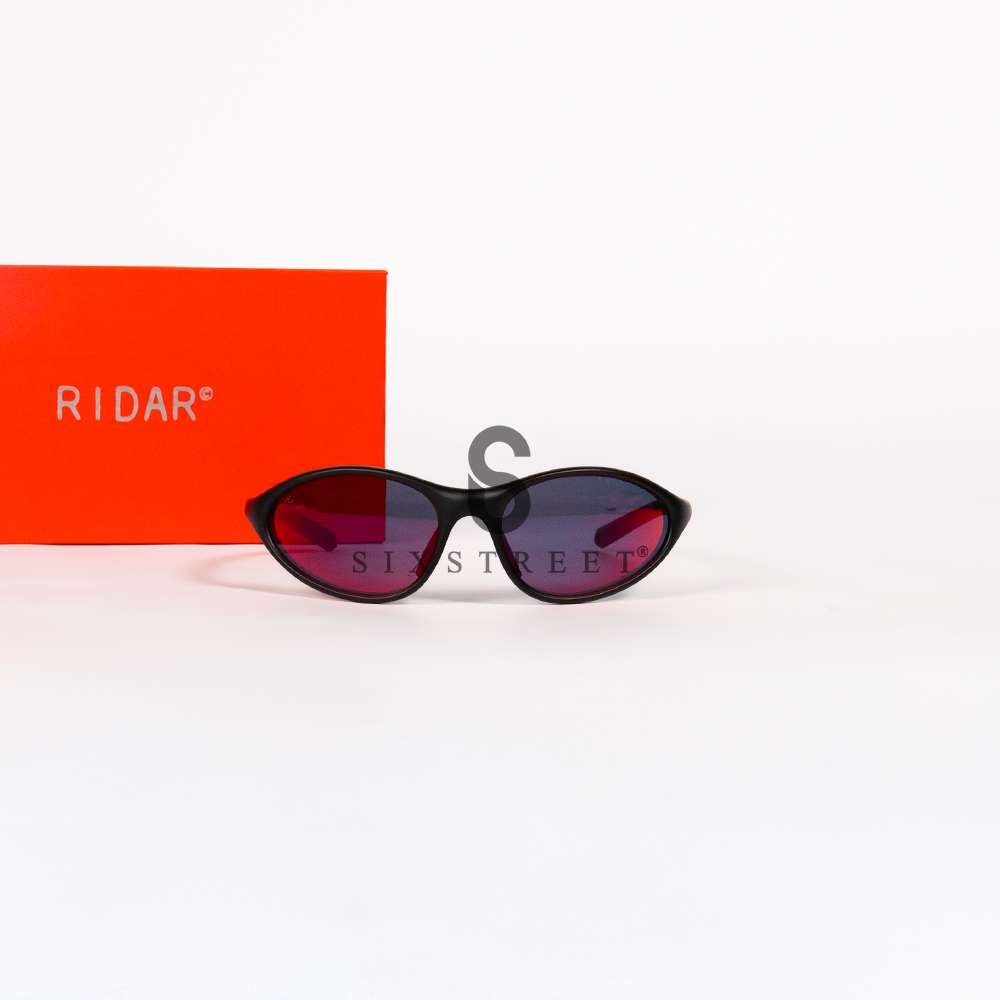 RIDAR Sunglasses Peak Semi Black Multi Mirror Blast R172