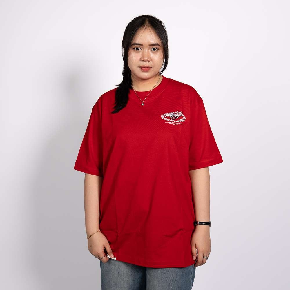 SIXSTREET Tee Fiery Silver Horse Red