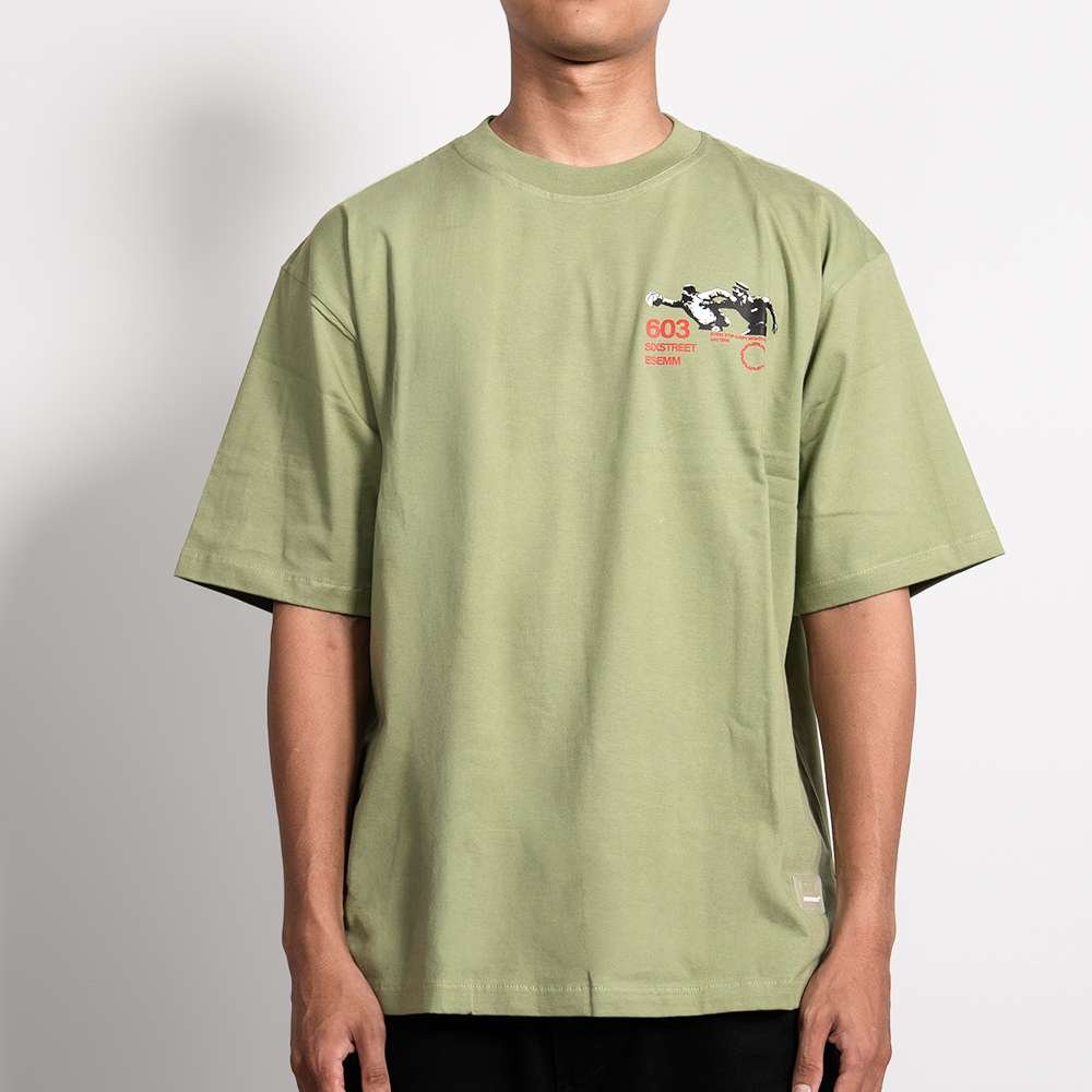 SIXSTREET Tee SM 001 Sage Green