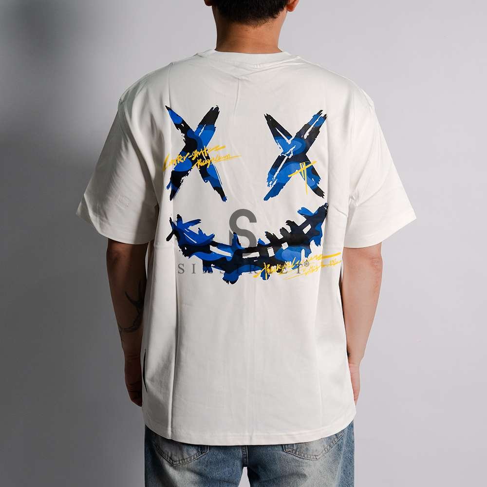RIC Tee Counter Strite Blue Broken White