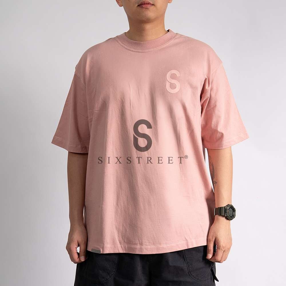 SIXSTREET Tee Sixchain Barely Rose