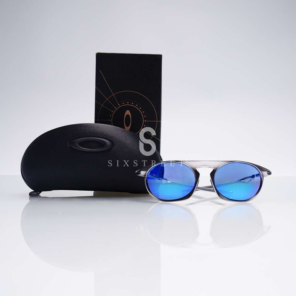 OAKLEY Sunglasses Neo Jacket Satin Chrome Prizm Sapphire