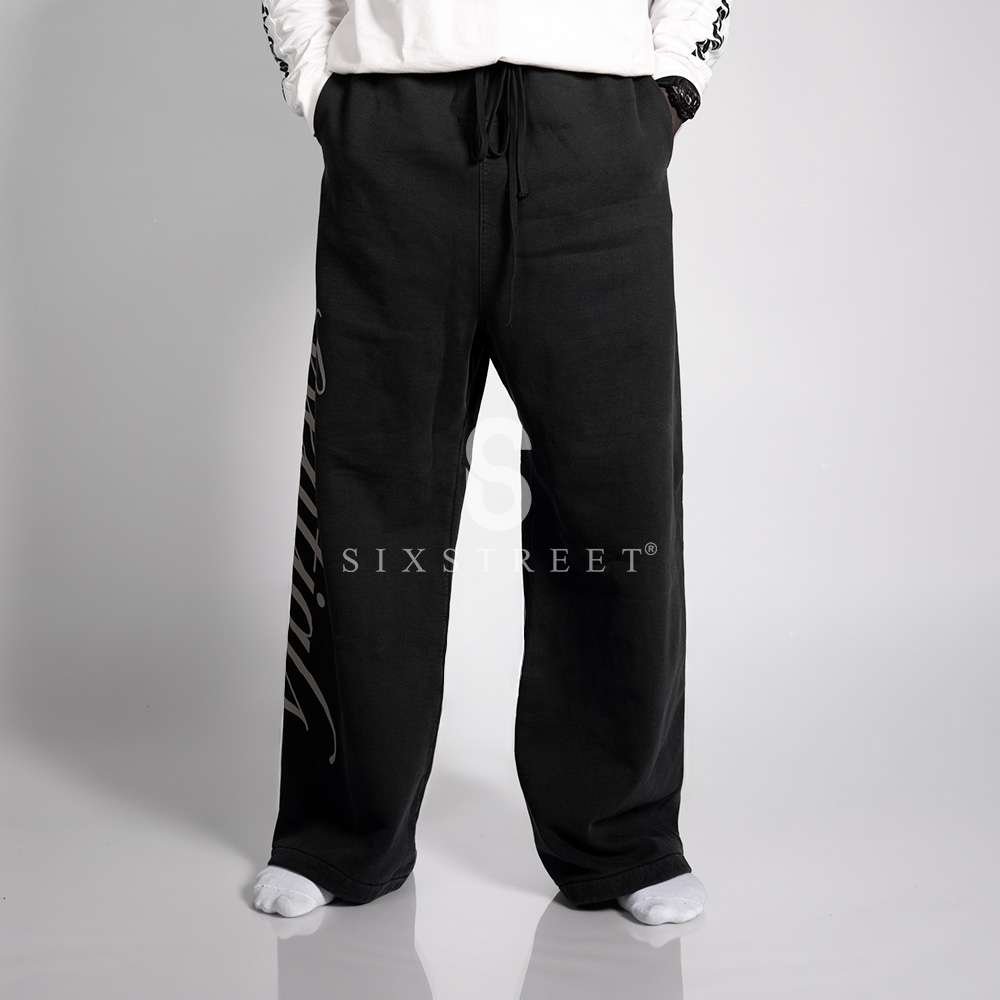 ESSENTIAL Sweatpants Heavy Fleece Lounge Vintage Black
