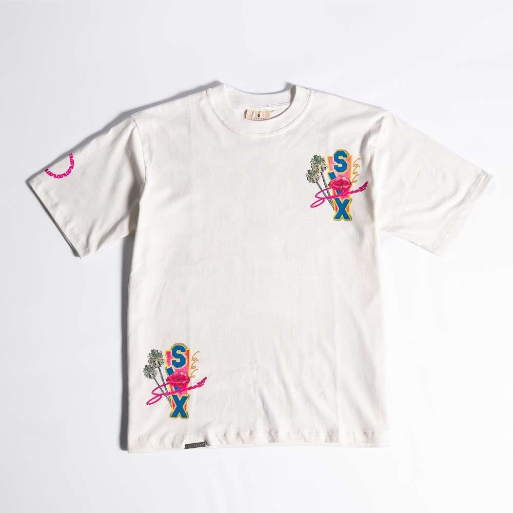 SIXSTREET Tee Vinewood White