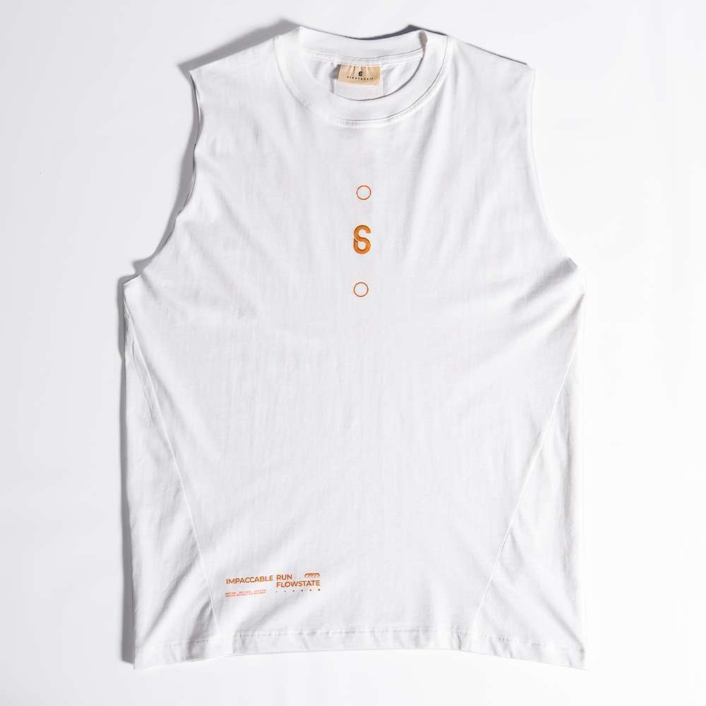 SIXSTREET Sleeveless FlowState Circle White