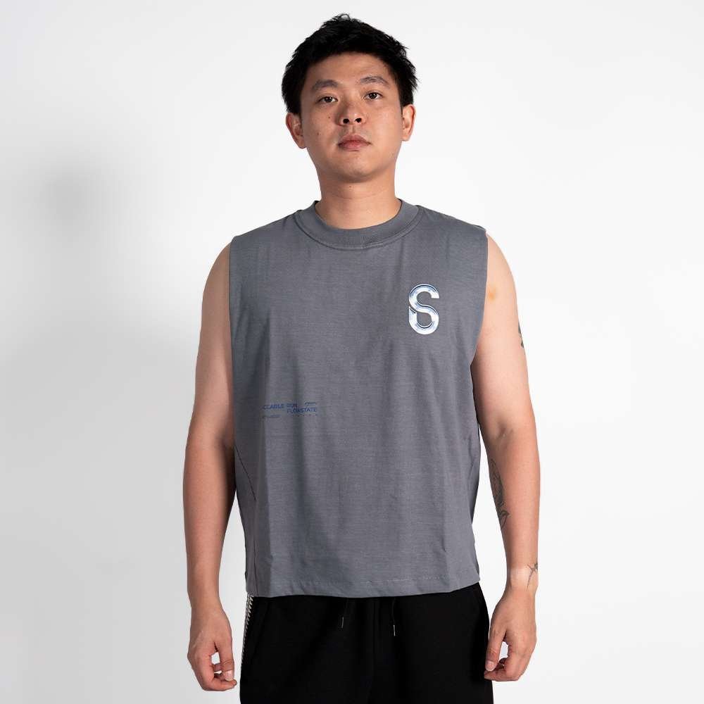 SIXSTREET Sleeveless FlowState Chain Grey