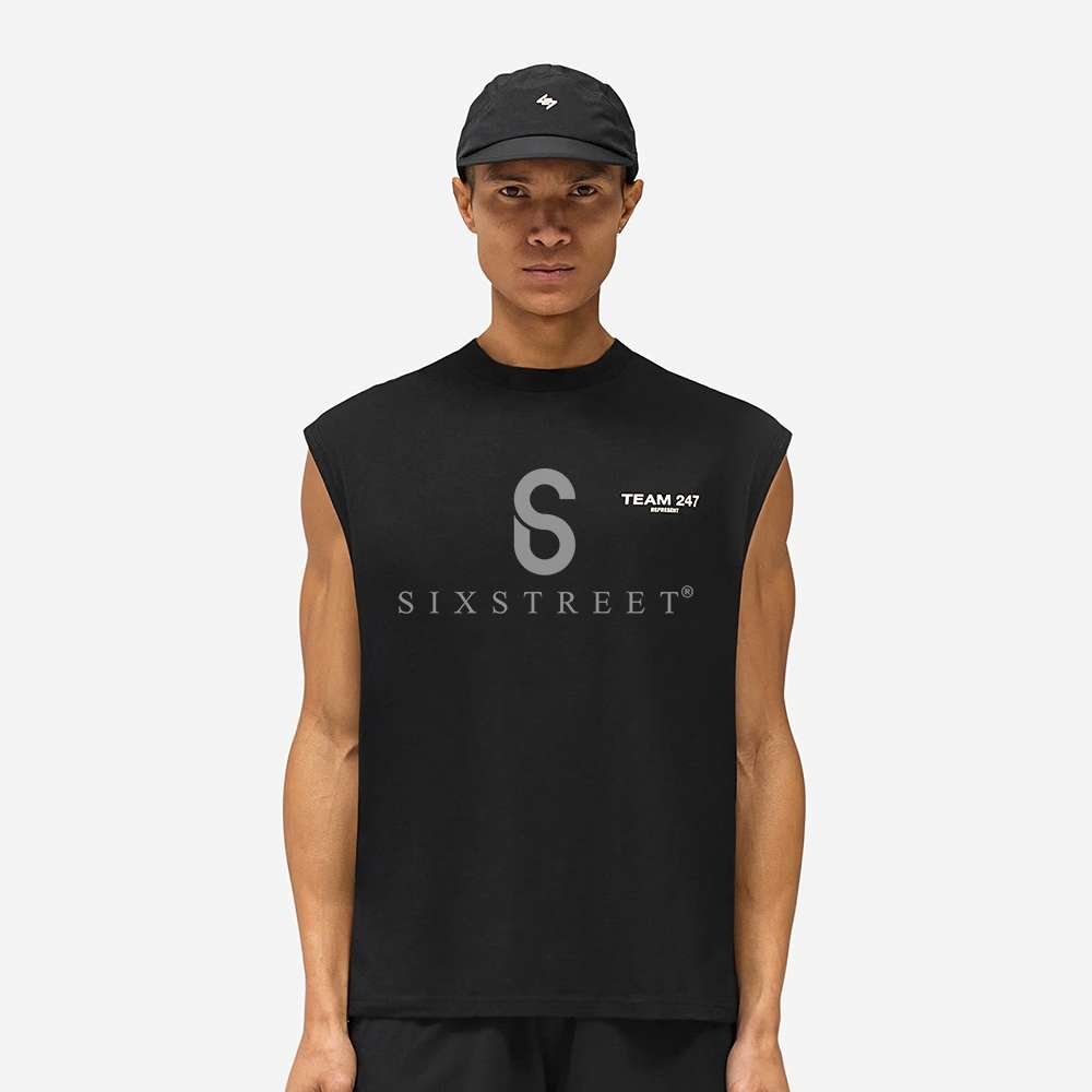 REPRESENT Sleeveless Team 247 Jet Black