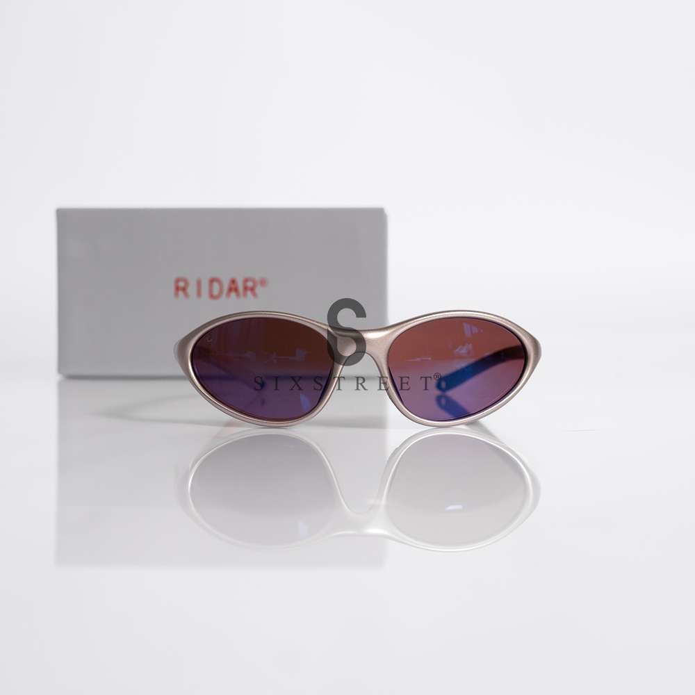 RIDAR Sunglasses Peak Universal Gold Tan Brown Light Mirror R188