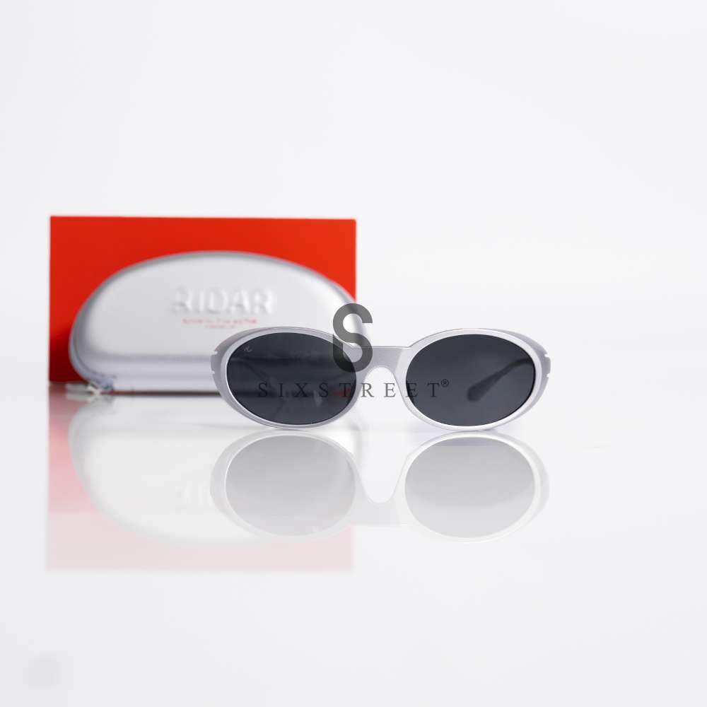 RIDAR Sunglasses Fever Universal Silver Jet Black Silver Mirror R105